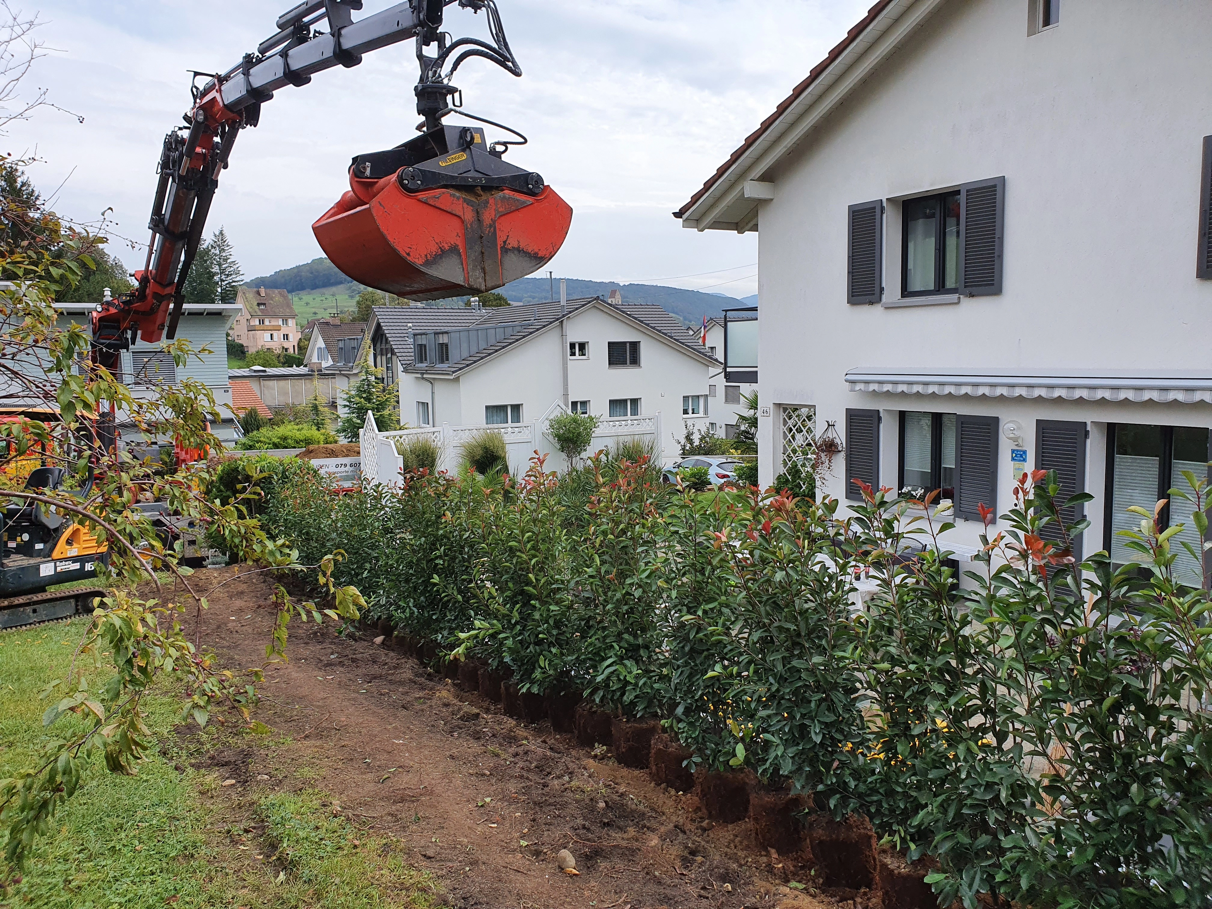 garten baggerarbeiten basel